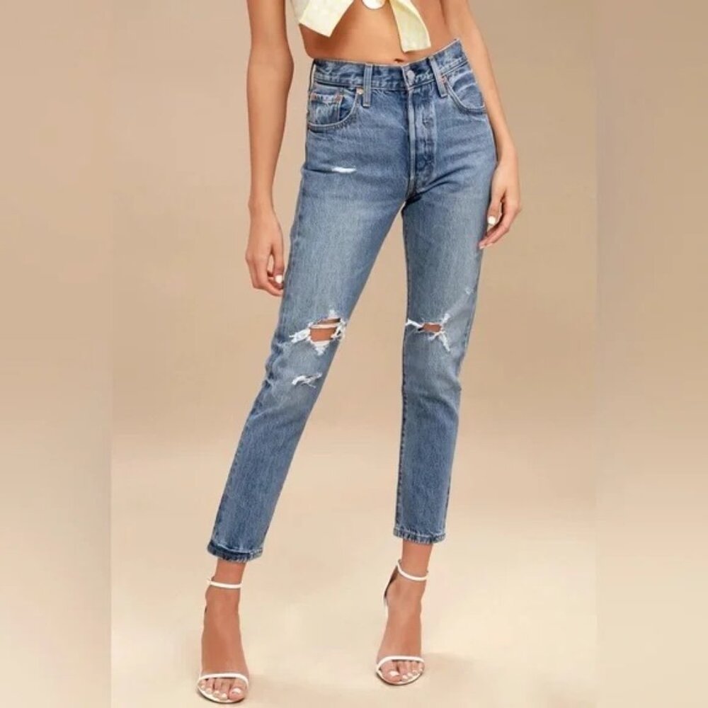 LEVI'S 501 Skinny Jeans in Old Hangouts - Size 24